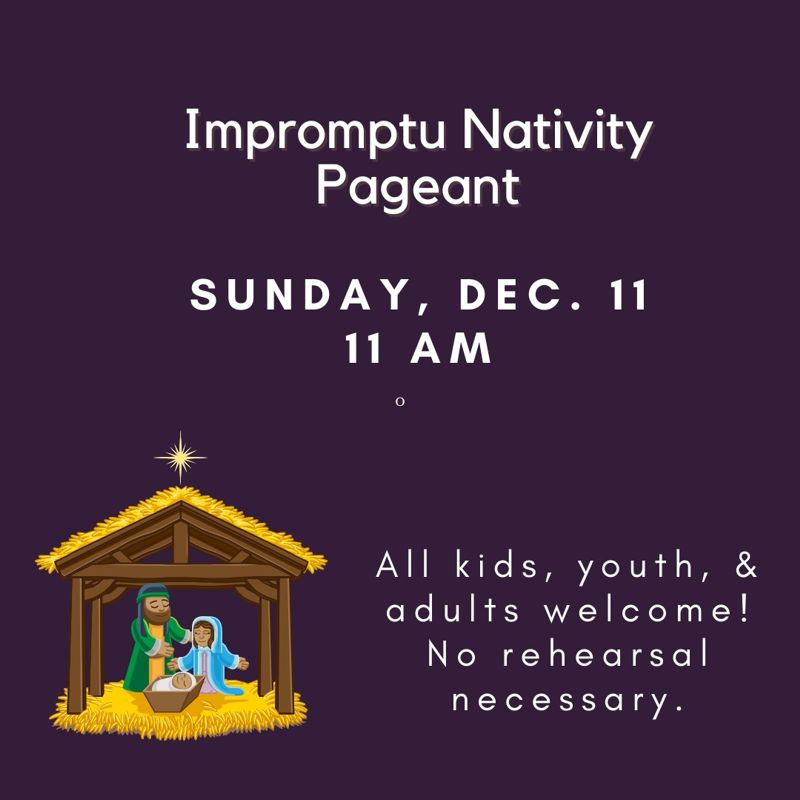 Impromptu Nativity Pageant